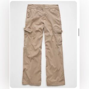 AE Dreamy Drape Stretch Baggy Wide-Leg Cargo Pant Size 8 Excellent Condition